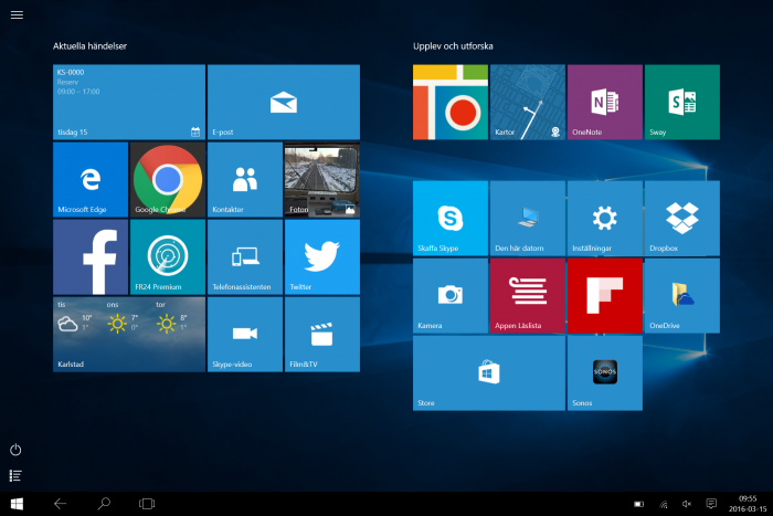 Windows 10 skärmdump